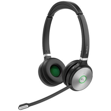 Yealink WH62 Portable DECT Overhead Wireless Stereo Headset with Noise Cancelling Microphone - Certified for Microsoft Teams